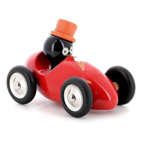 Voiture en bois Boizoos René le pingouin - Vilac, jouet en bois fabriqué dans le Jura