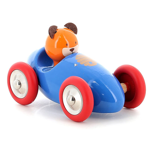 Voiture en bois Boizoos Marcel l'ourson - Vilac, jouet en bois fabriqué dans le Jura