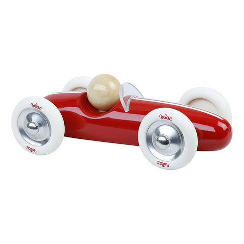 Voiture en bois Grand prix vintage modèle medium rouge - Vilac, jouet en bois fabriqué dans le Jura