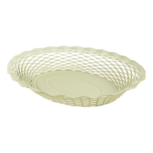 Corbeille à pain ovale petit modèle vanille