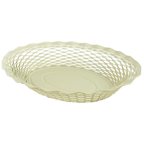 Corbeille à pain ovale grand modèle vanille