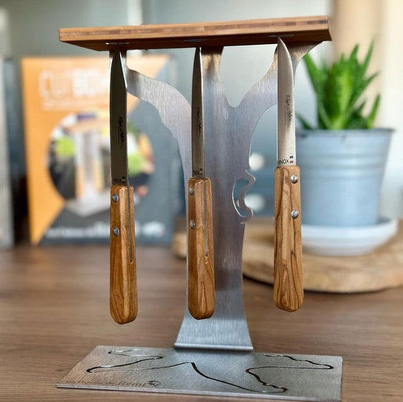 Présentoir arbre avec 3 couteaux